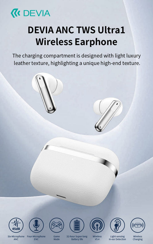 DEVIA ANC TWS Ultra1 Wireless Earphone - Black