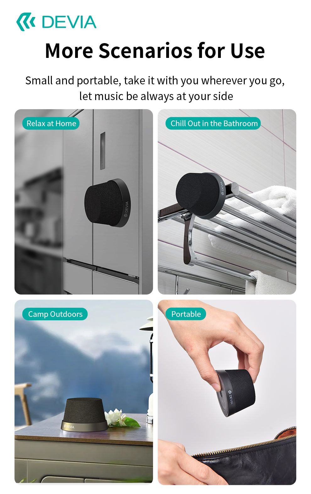 DEVIA Sound Lite3 Wireless Speaker - Black