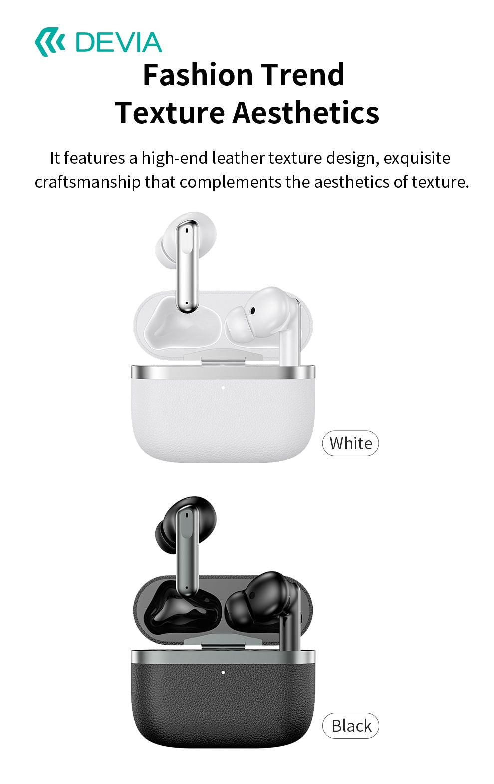 DEVIA ANC TWS Ultra1 Wireless Earphone - Black