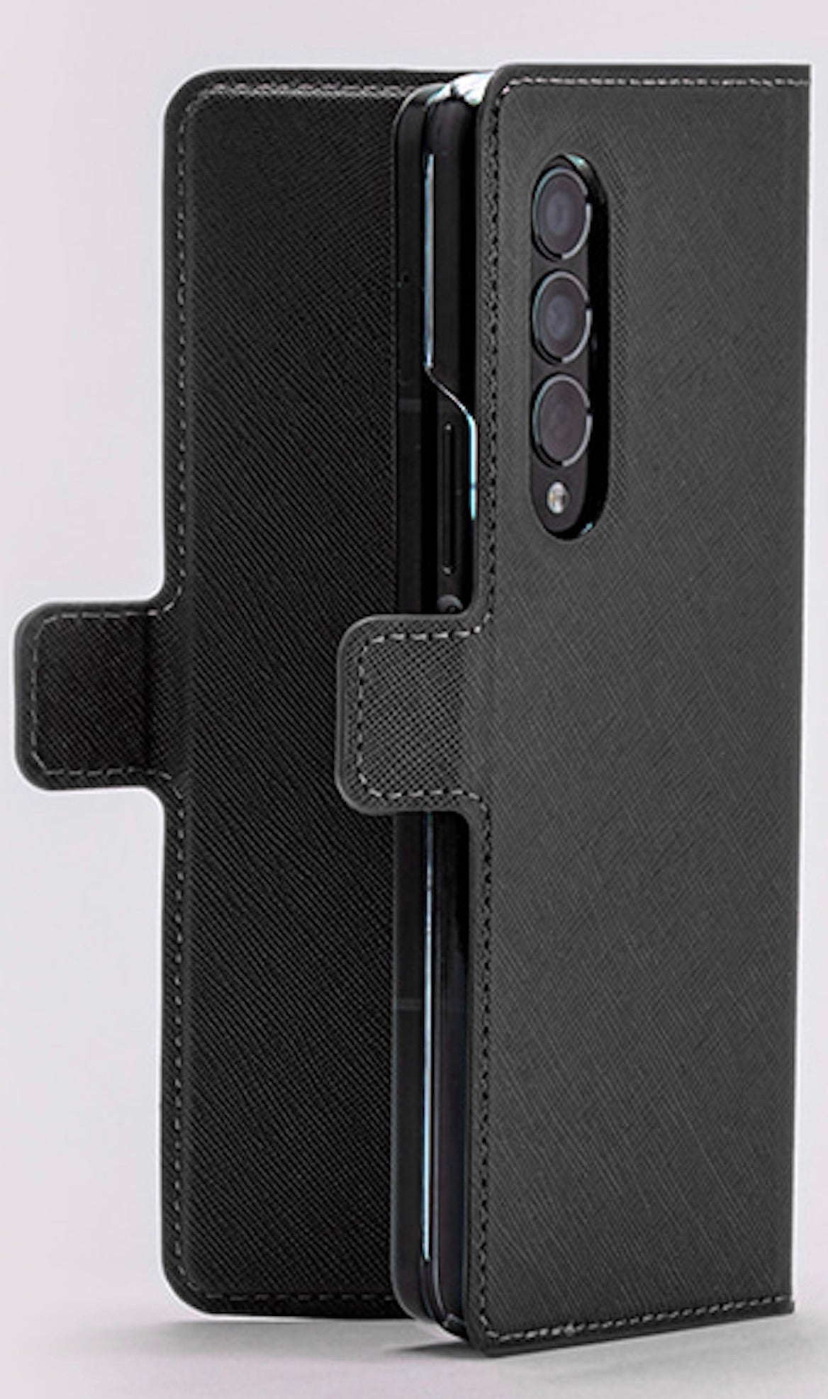 Mercury Goospery Premium Wallet Case for Samsung Galaxy Z Fold6 (2024)/ Z Fold7 (2025) - Black
