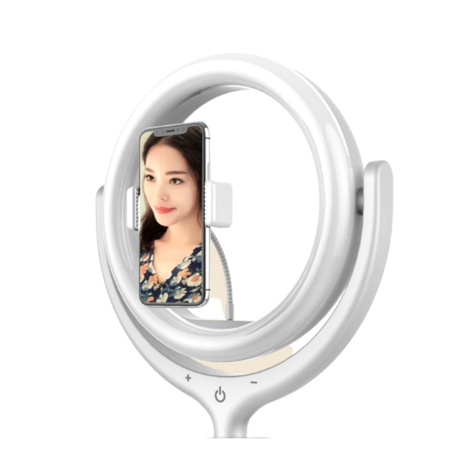 Komass Live Streaming Tripod Stand with LED Ring Light - Large Size