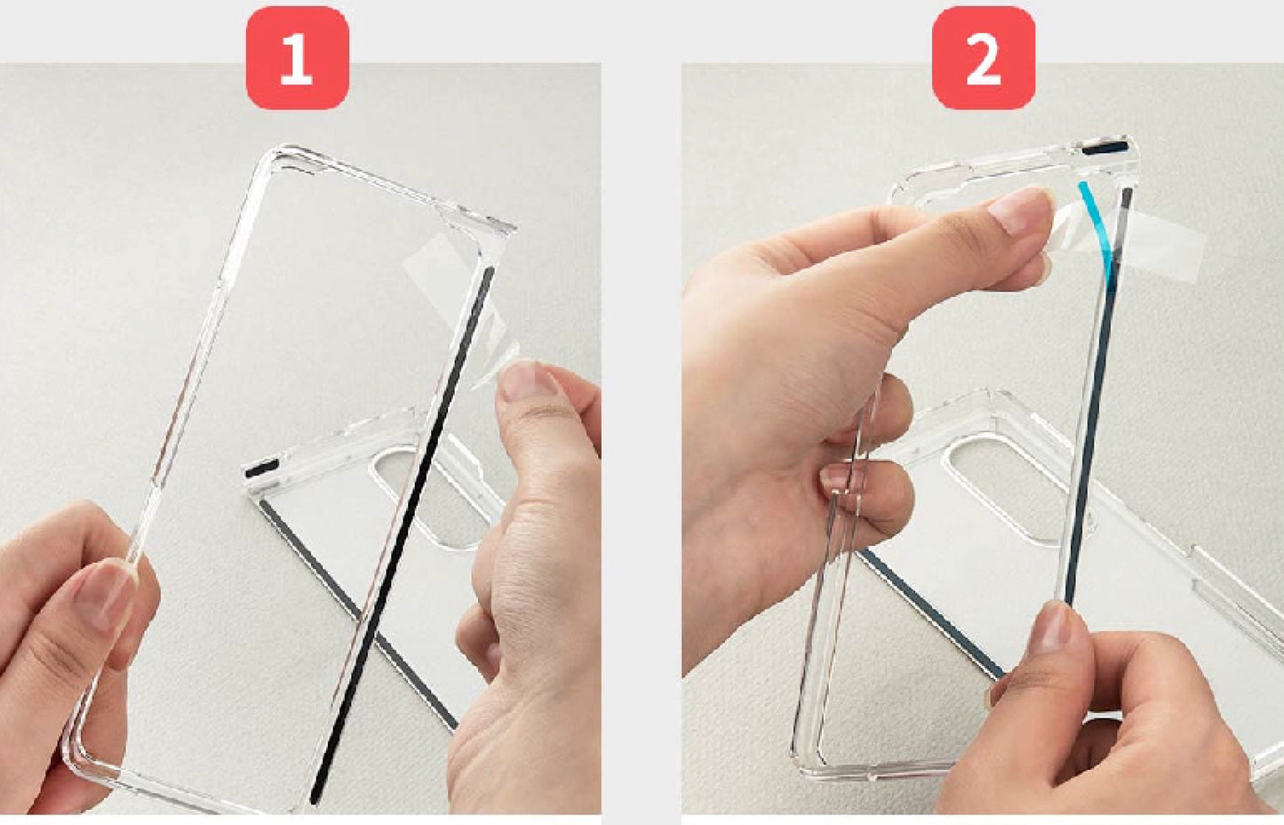 Mercury Goospery Clear Hard Case for Samsung Galaxy Z Fold6 (2024)/ Z Fold7 (2025) - Transparent