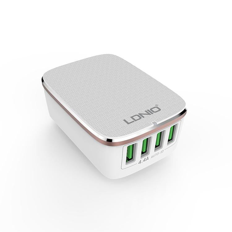 Ldnio Universal 4 Ports USB-A 4.4A Travel Adapter