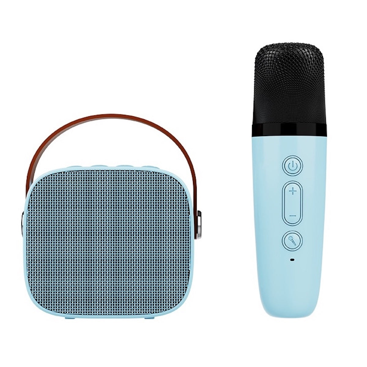 ANANK Mini Wireless Speaker And Microphone Set Bluetooth Portable Karaoke Function Speaker with Voice Change Function