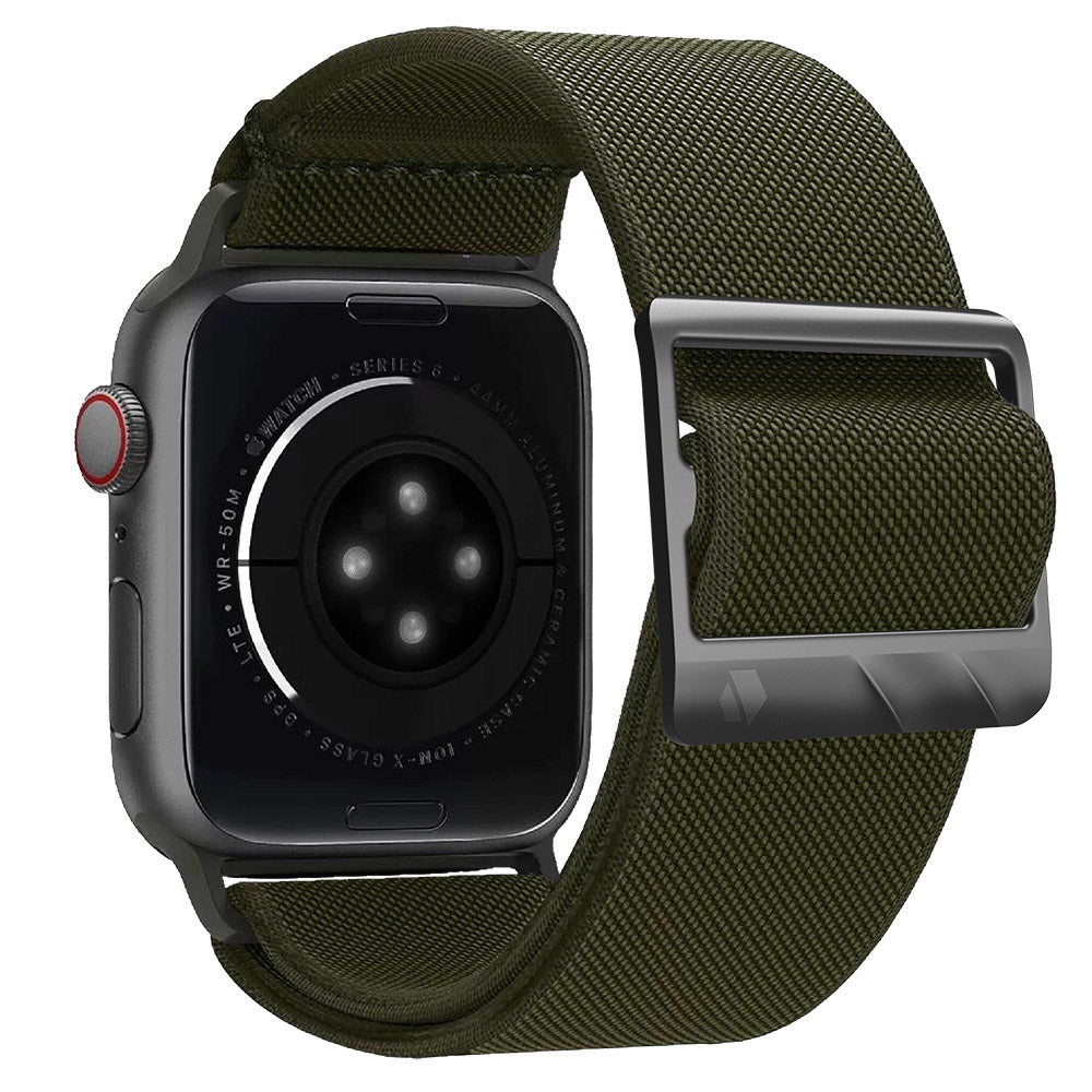 JTLEGEND Flex Elastic Stress Reduction Watch Strap for Apple Watch, Washable Durable Lightweight Easy To Wear Band