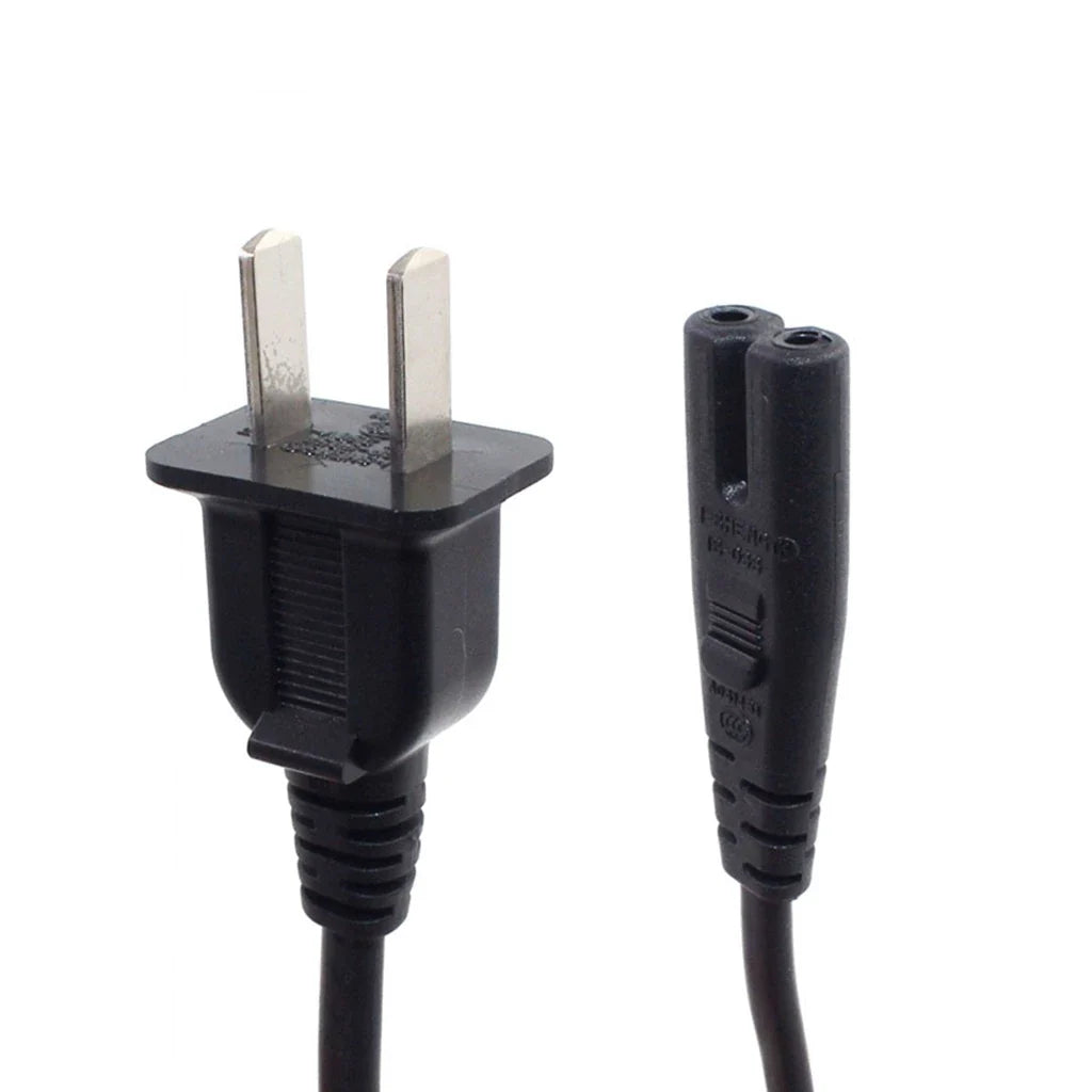 Komass 2 Pin 250V 2.5A US Plug Extension Power Cords to IEC C7 Figure 8 Power Cord Cable