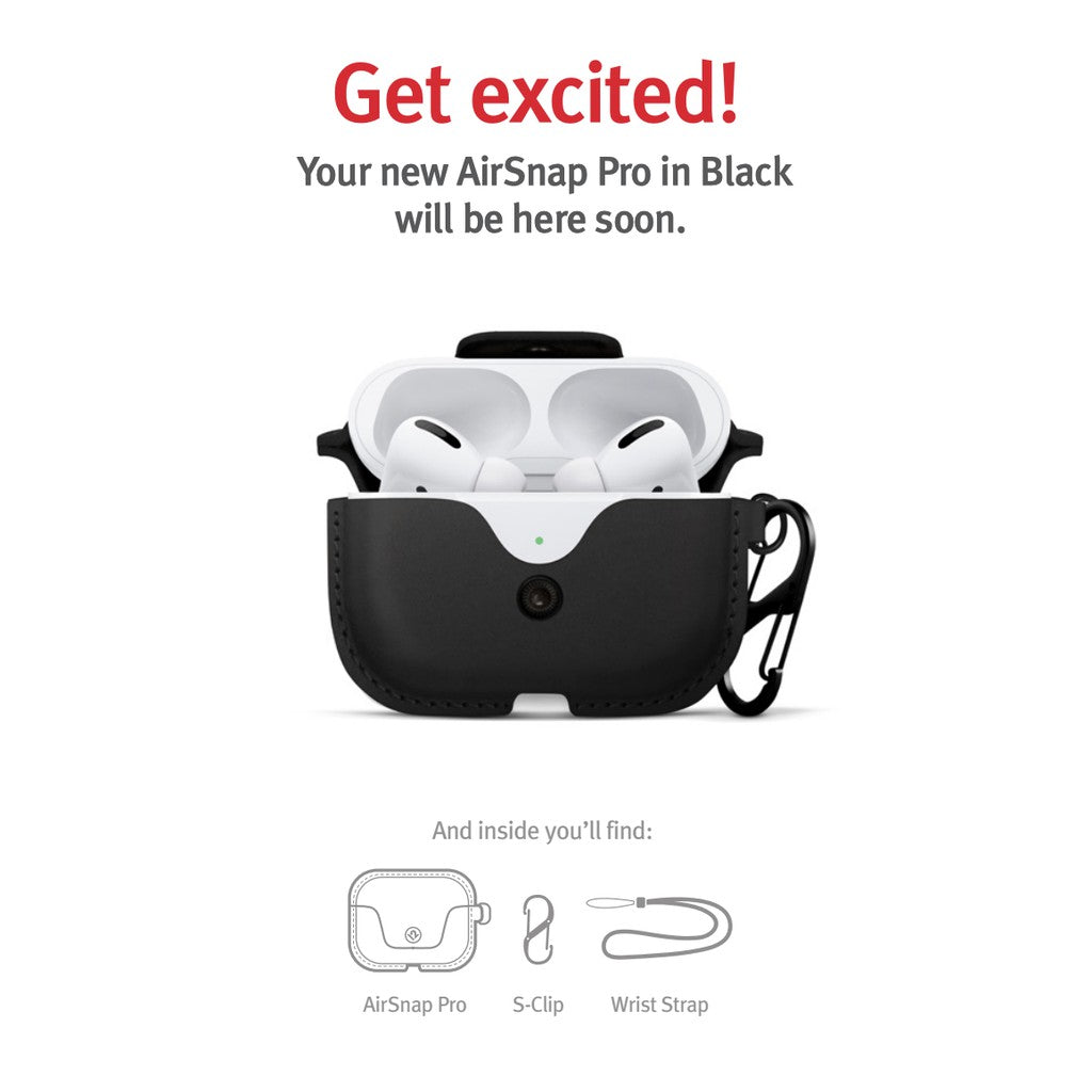 Twelve South AirSnap for AirPods Pro (1st Generation), Black
