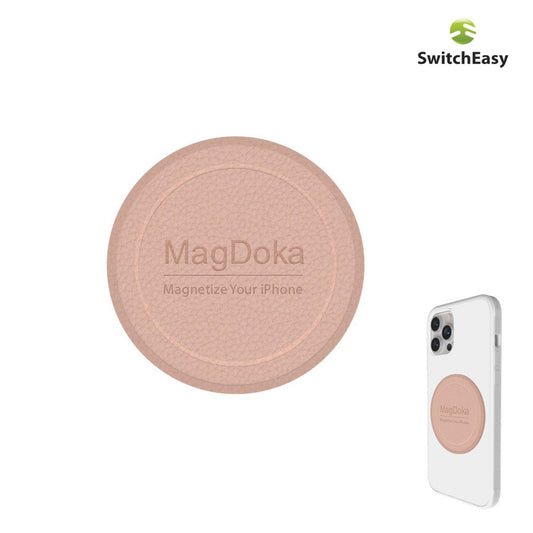 SwitchEasy MagEasy MagDoka Magnetic Adhesive Pad | Magsafe Magnetic, Pink Sand