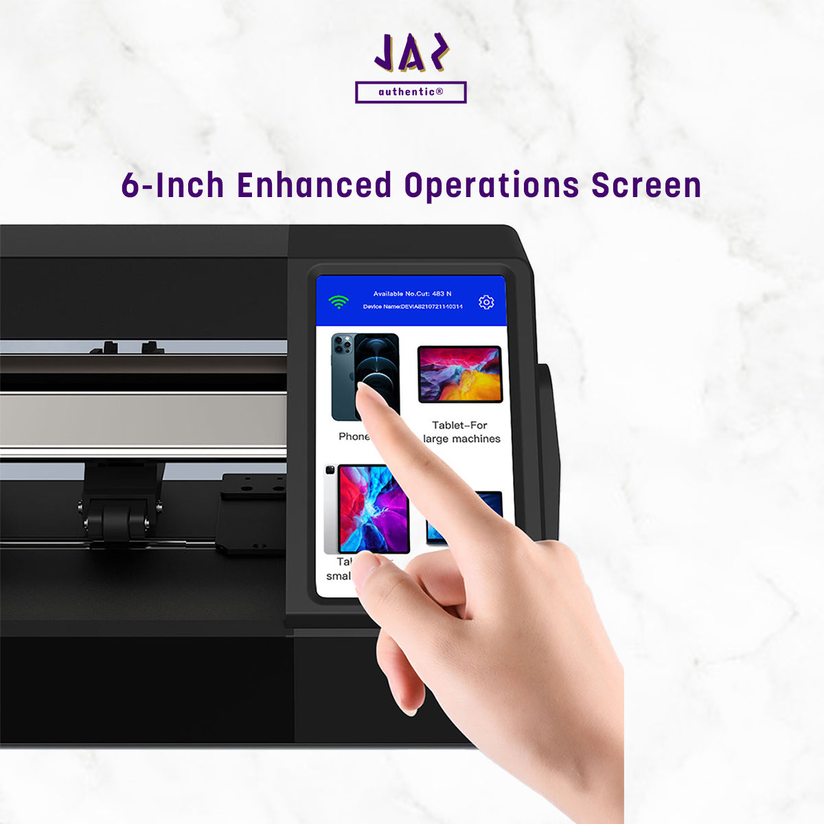 Devia Intelligent Film Cutting Machine Laptop Size With Touch Screen, Built-In App+Bluetooth, Black