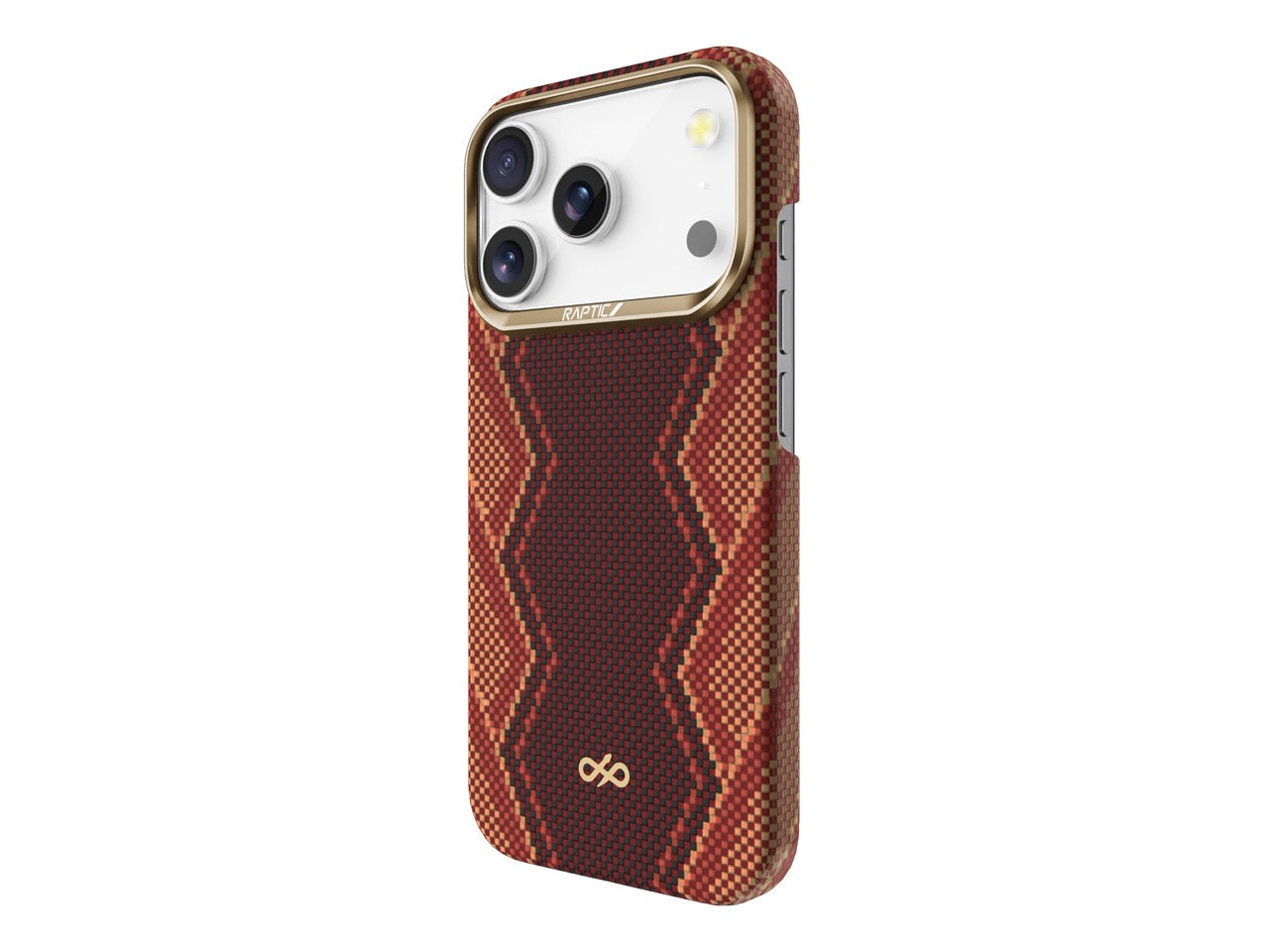 RAPTIC Aramid Fiber Skin-Bionic Case with MagSafe for Apple iPhone 17 Series (2025) - Snake