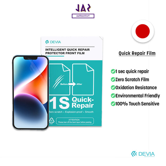 Devia Intelligent TPU Soft Protective Front Film For Smartphone, Screen Protector Or Body Wrap, Clear