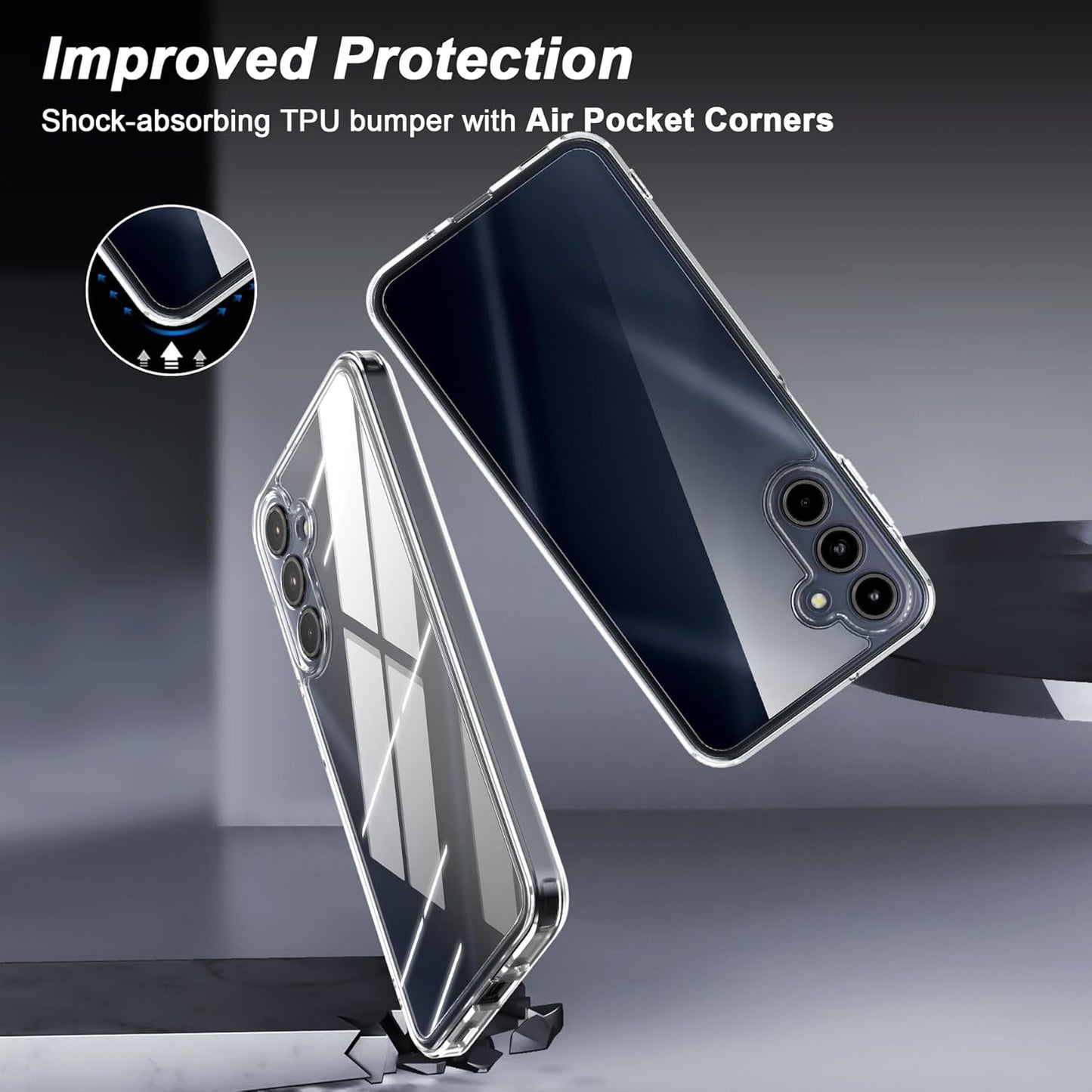 Mercury Goospery Clear Jelly Soft Feeling Case for Samsung Galaxy A16 (2024) - Transparent