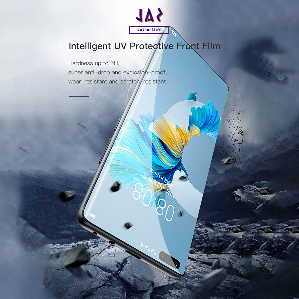 Devia Intelligent UV Protective Front Film (0.19mm) For Smartphone, Clear