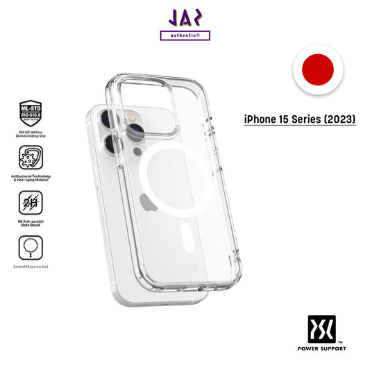 Power Support Air Jacket Mag Hybrid Case with MagSafe for iPhone 15 Series (2023)