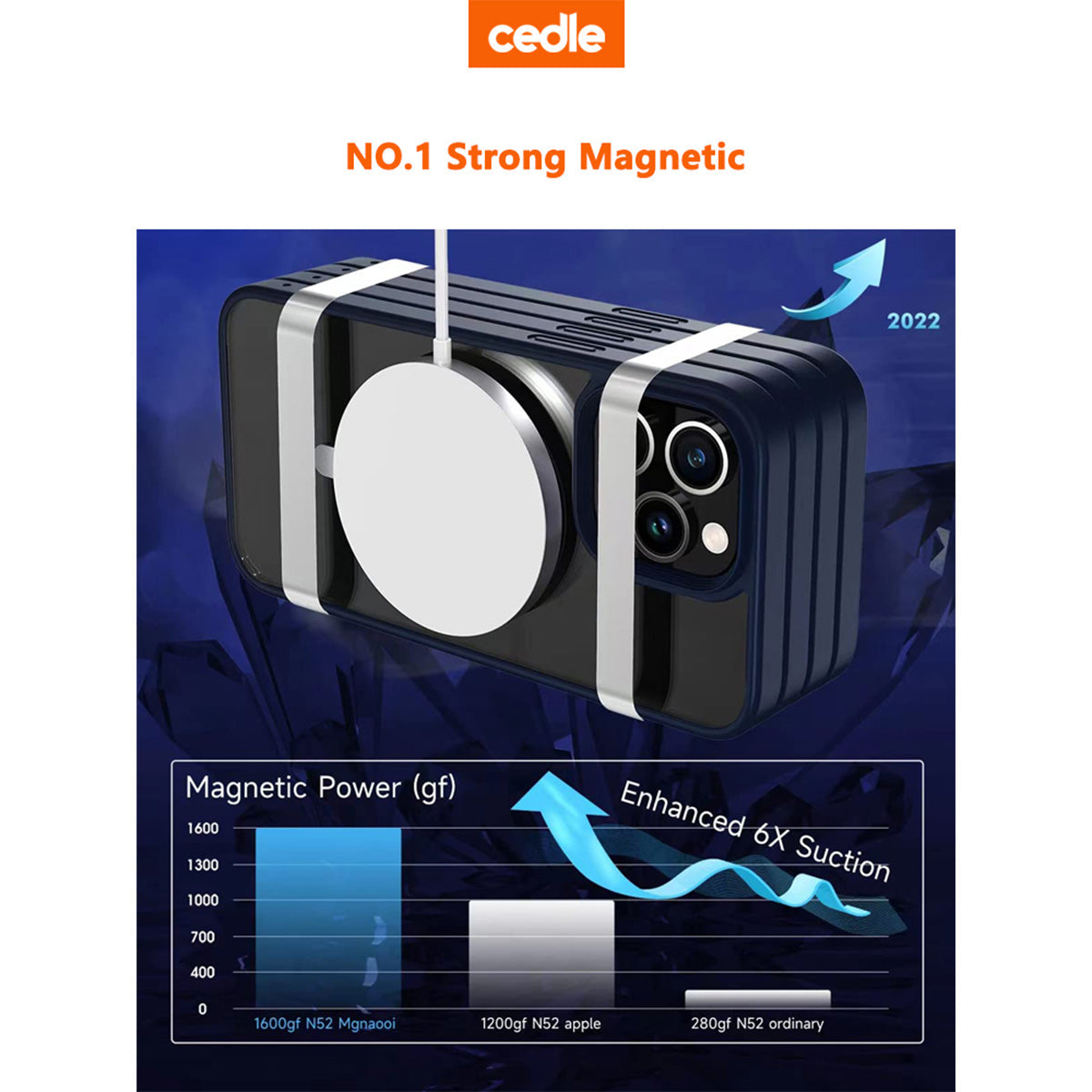 Cedle Magnetic Skinfeel Hard Case with MagSafe for iPhone 15 Series (2023)