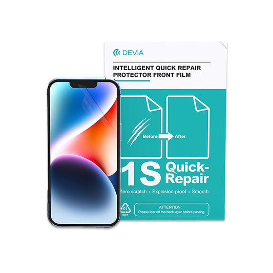 Devia Intelligent TPU Soft Protective Front Film For Smartphone, Screen Protector Or Body Wrap, Clear