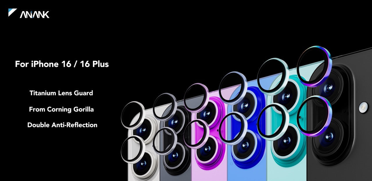 ANANK AR Circle Lens Guard with Anti-reflective Coating for Apple iPhone 16 6.1” and iPhone 16 Plus 6.7” (2024)