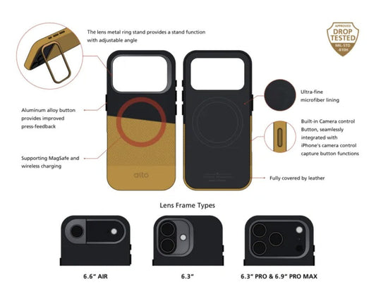 Alto Herring Magnetic Stand Case with MagSafe for iPhone 17 Series (2025)