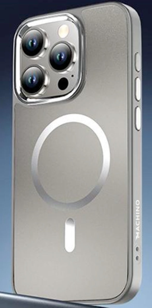 MACHINO PC Back Soft Frame Edges Hard Case with MagSafe for iPhone 15 Series (2023)