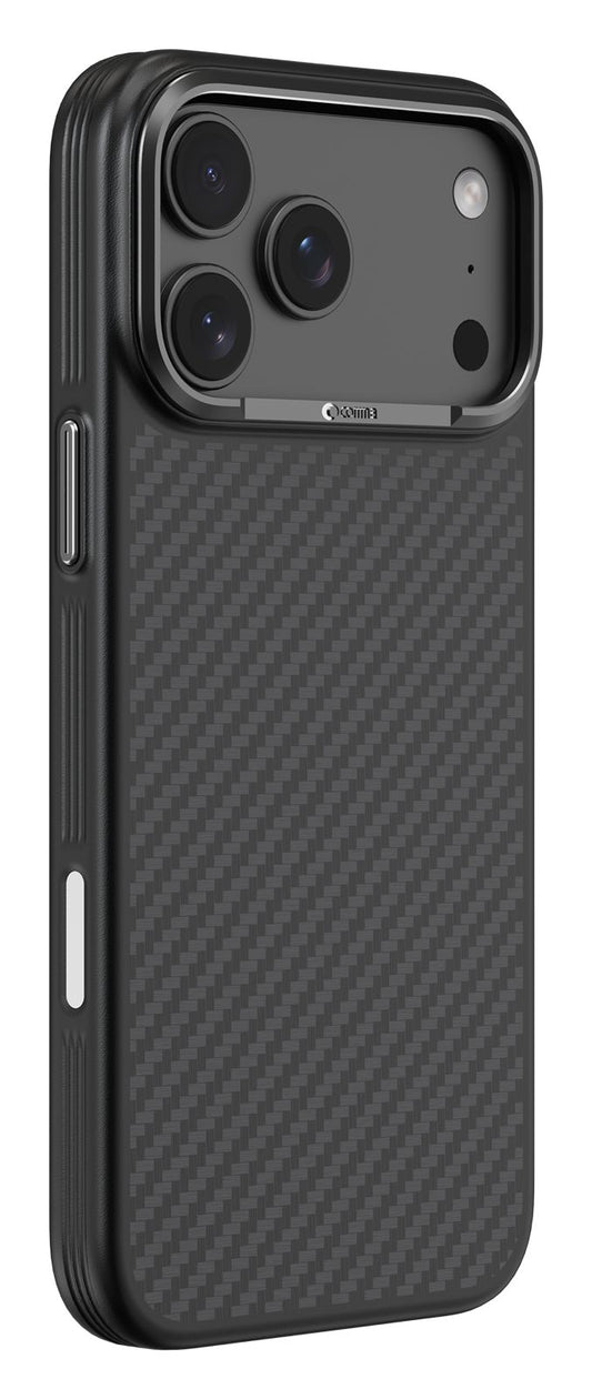 Comma Kevlar Magnetic Shockproof Case with MagSafe for iPhone 17 Series (2025) - Black