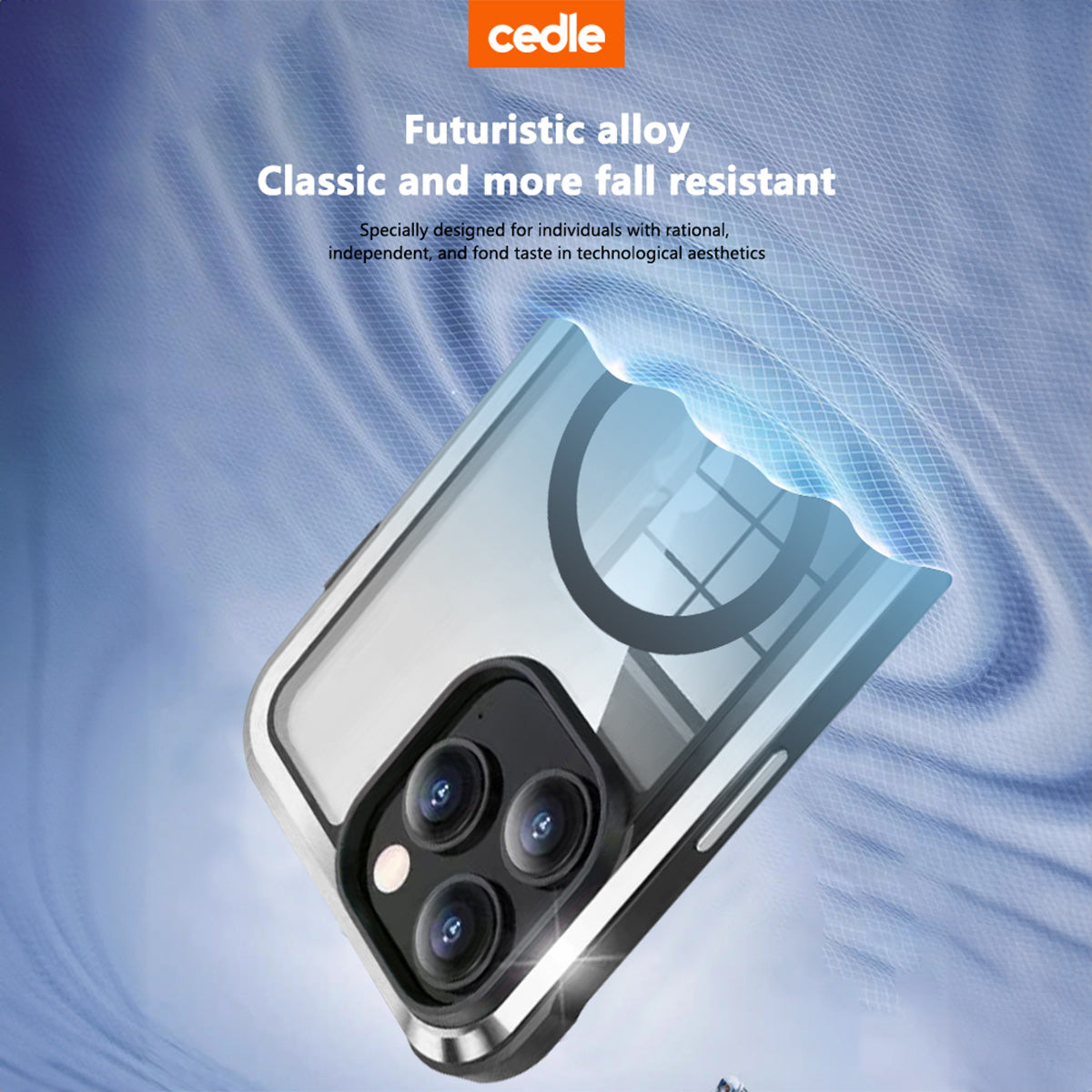 Cedle Xtrans X1 Metal Magnetic MagSafe Case for iPhone 15 Series (2023)