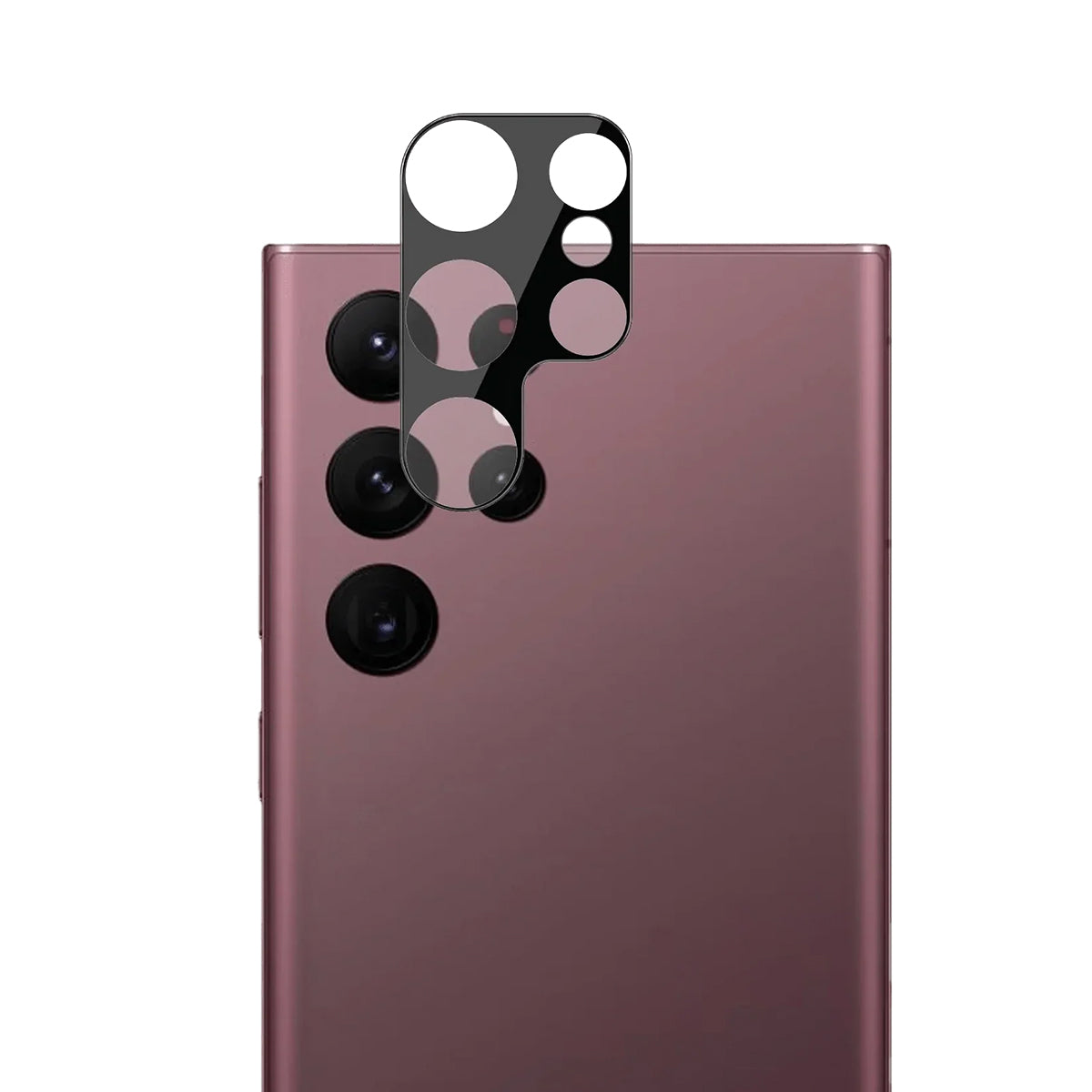 ANANK Camera Guard Reinforced Edge Lens Protector for Samsung Galaxy S23 Ultra / S23 / S23+, Black