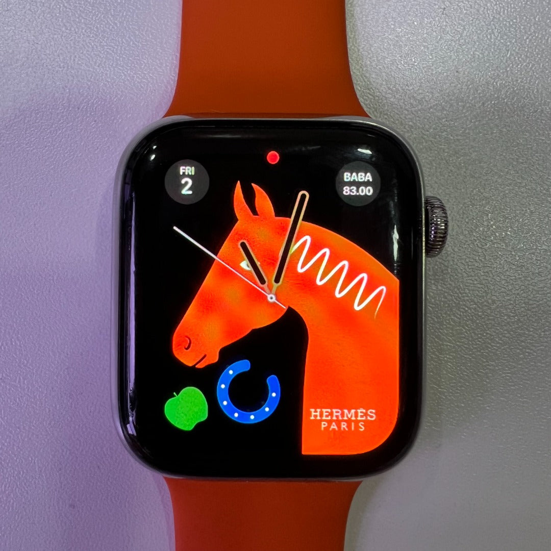 Apple Watch Series 4 Hermès 44MM Stainless Steel & Ceramic Case Sapphire Crystal GPS LTE WR-50M (Well Used)