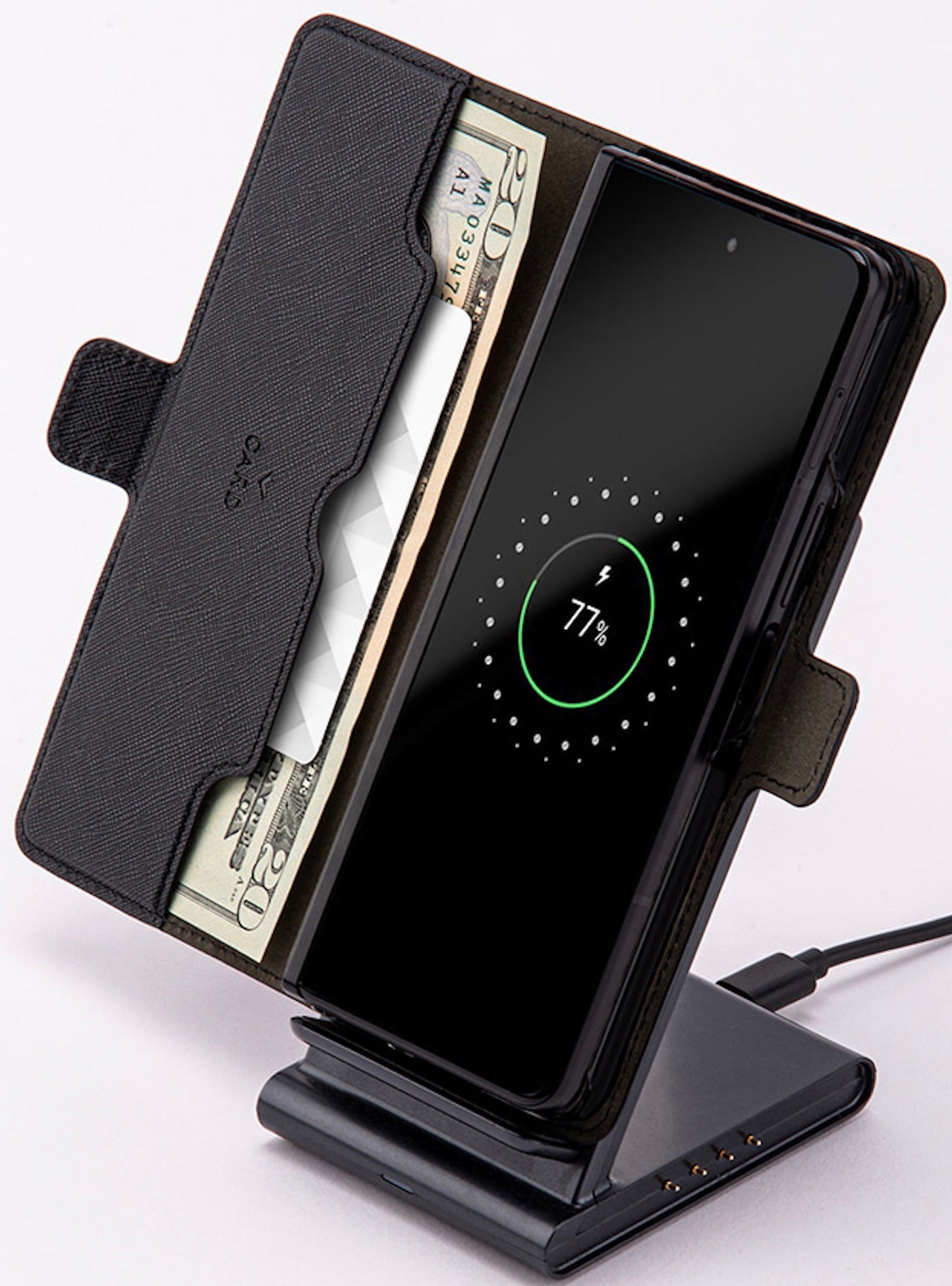 Mercury Goospery Premium Wallet Case for Samsung Galaxy Z Fold6 (2024)/ Z Fold7 (2025) - Black