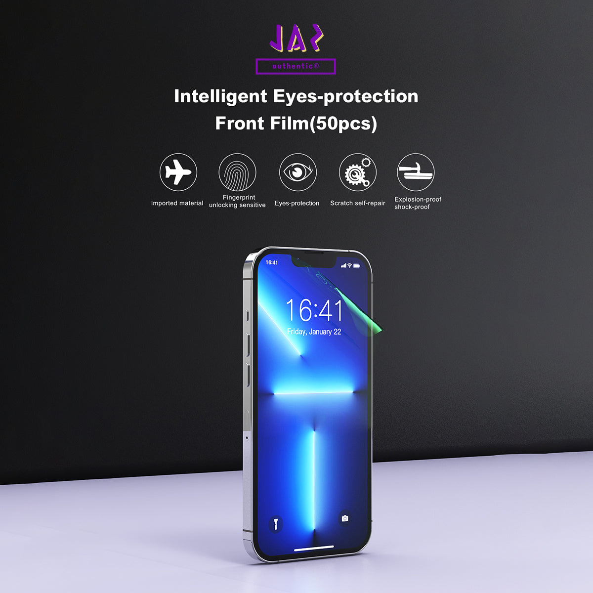 Devia Intelligent Green Ray Protective Front Film For Smartphone, Screen Protector Or Body Wrap, Clear