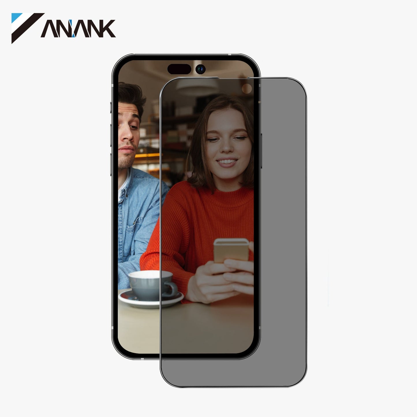 ANANK 2.5D 360° Privacy with 28° Angle Tempered Glass for Apple iPhone 17 Series (2025)