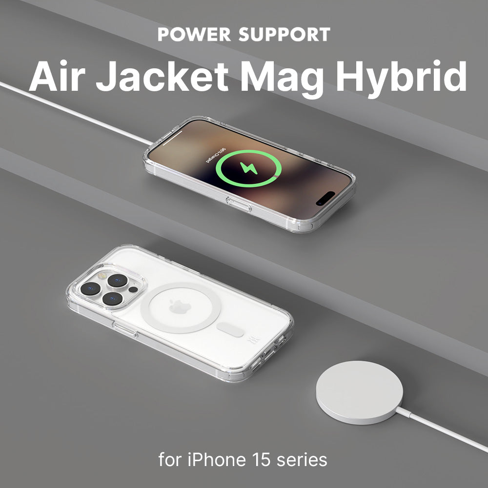 Power Support Air Jacket Mag Hybrid Case with MagSafe for iPhone 15 Series (2023)