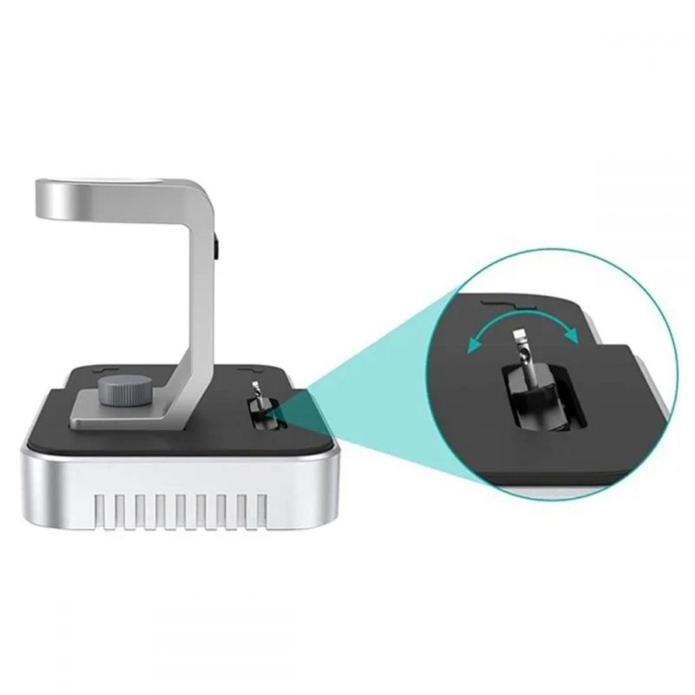 Choetech 4 In 1 Wireless Charging Dock iPhone + Apple Watch, Black (MFI) (T316)