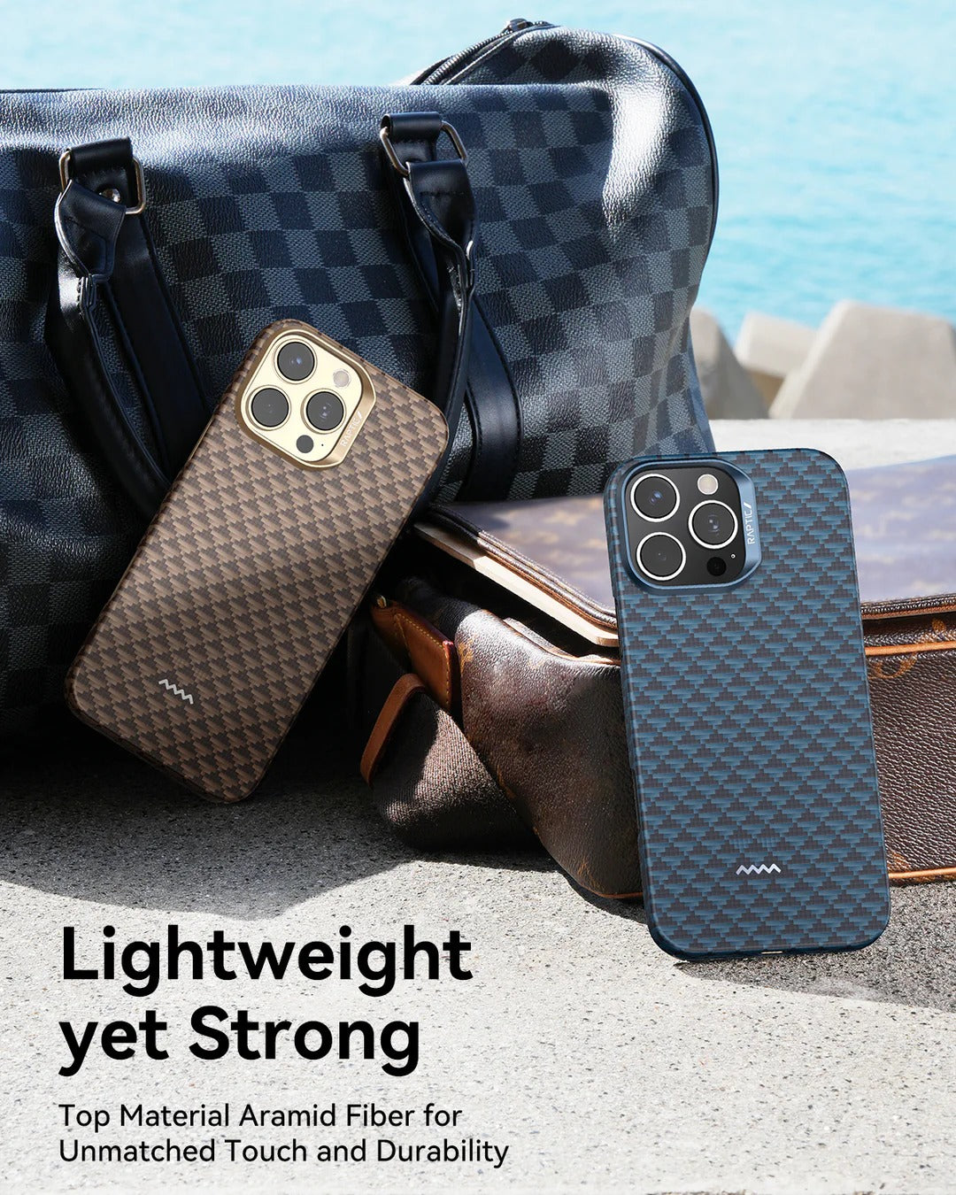 RAPTIC Aramid Fiber Skin-Origin Case with MagSafe Apple iPhone 17 Series (2025)