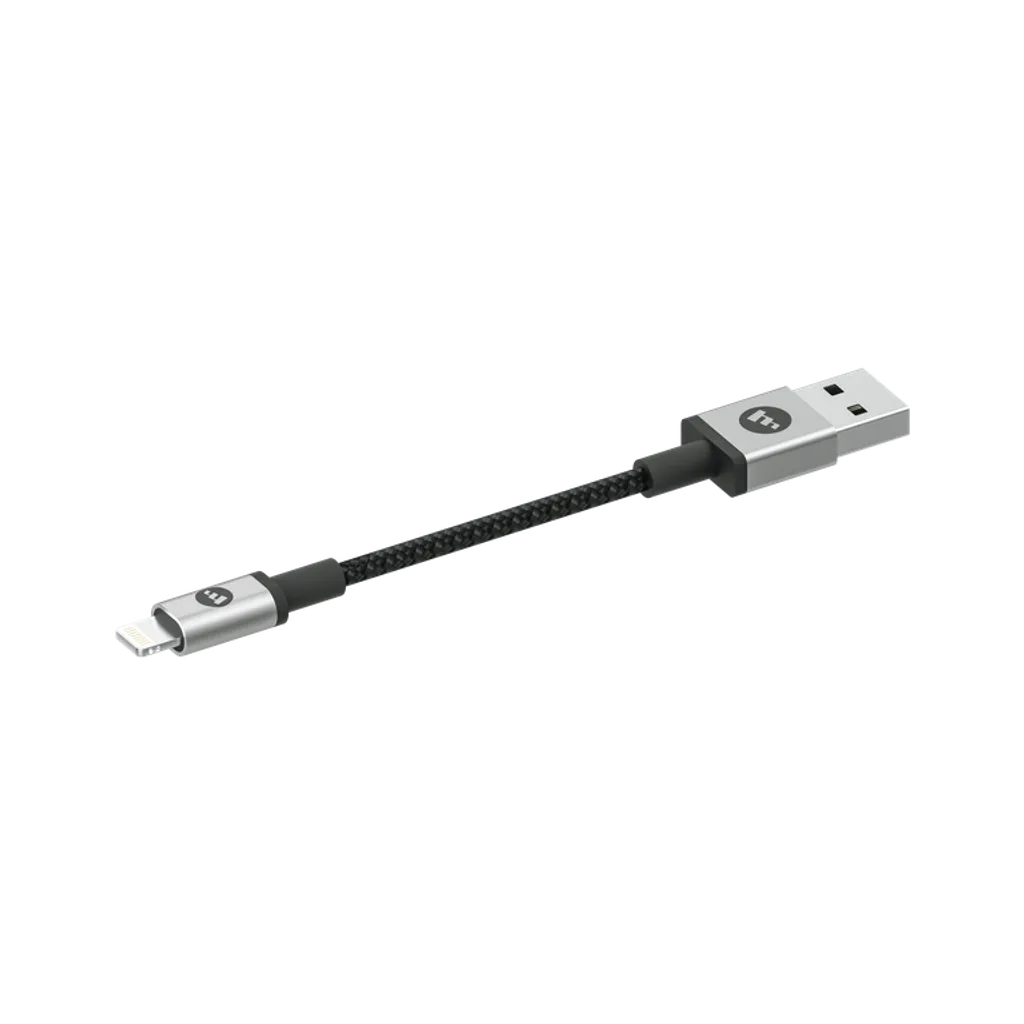 Mophie USB-A Cable with Lightning Connector (9 CM), Black