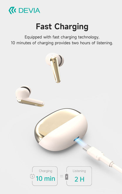 DEVIA Star Series ANC TWS-E4 Wireless Earphone - Black