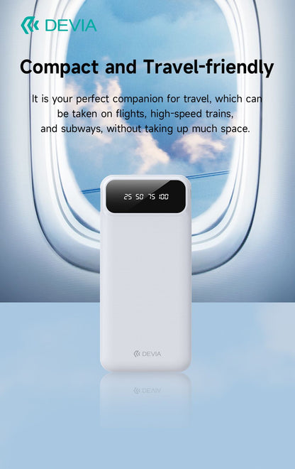 DEVIA Kintone Series Power Bank With Built-in 4 Cables (10000mAh)