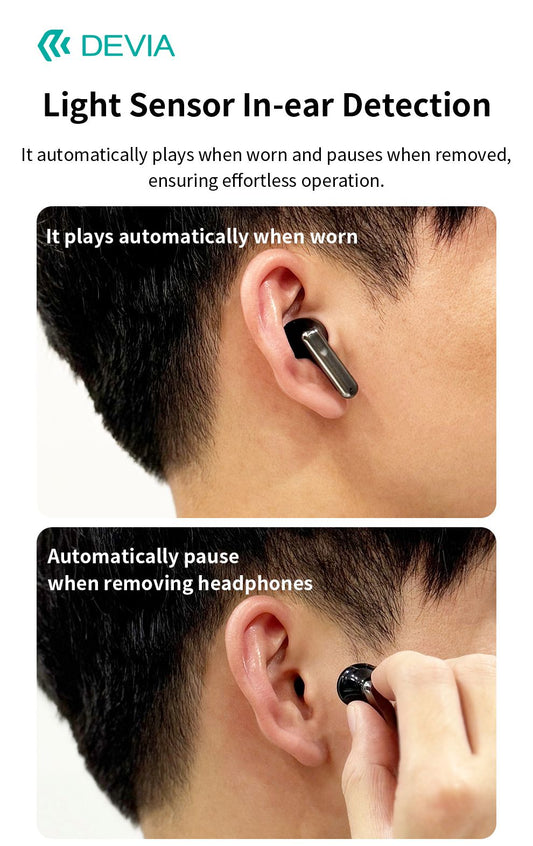 DEVIA ANC TWS Ultra1 Wireless Earphone - Black