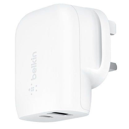 Belkin Boost USB-C + USB-A Wall Charger with USB-C to Lightning Cable (30W)