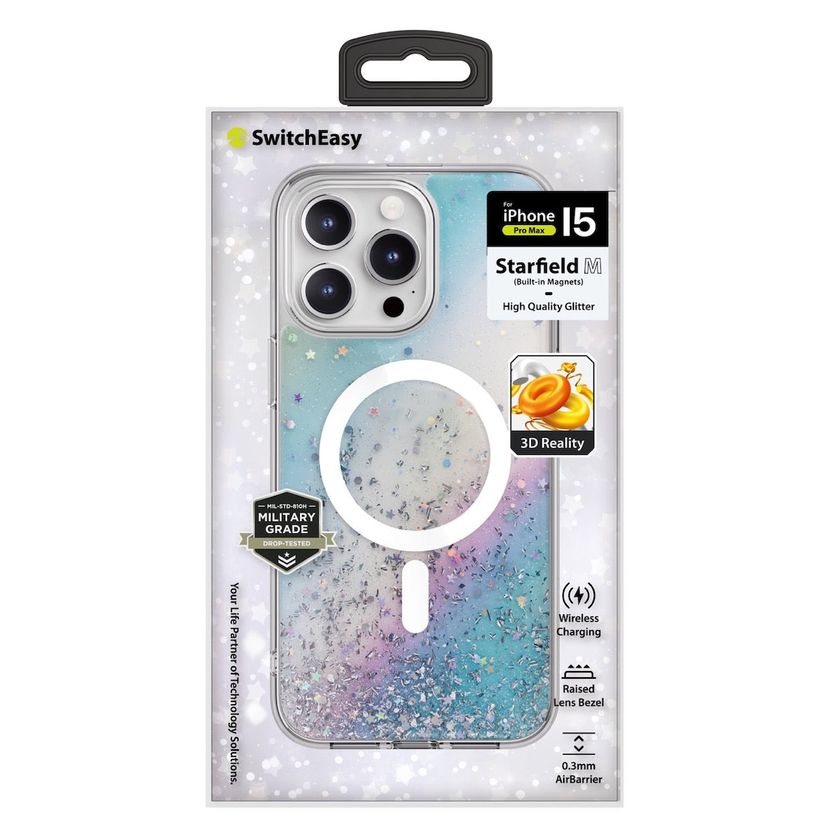 SwitchEasy Starfield M PC+TPU Protective Case with MagSafe for iPhone 15 Series (2023)
