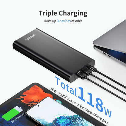 Jaz Authentic x Choetech USB-C PD Power Bank (26,800mAh / 100W PD), Black