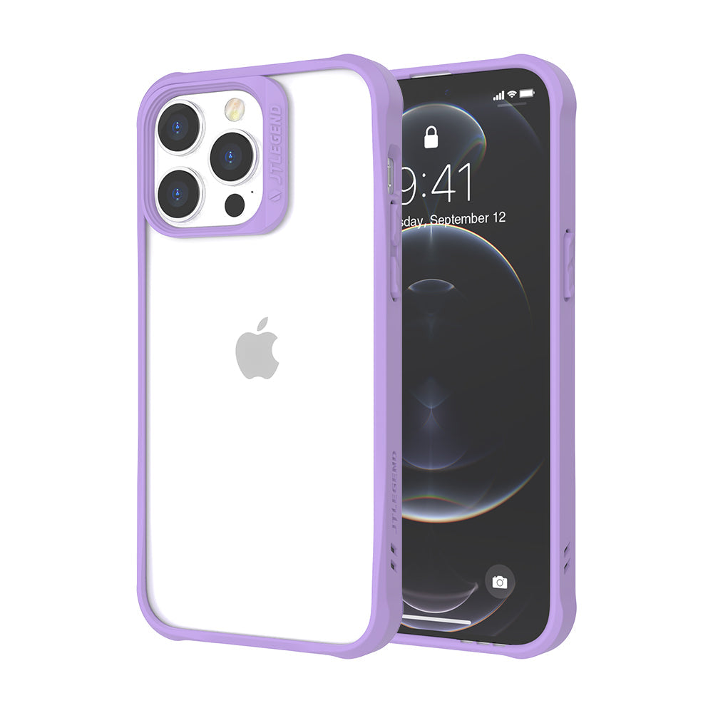 Power Support JTLEGEND Hybrid Cushion DX Case for iPhone 14 Pro Max 6.7" (2022), Customizable Camera Protection Ring