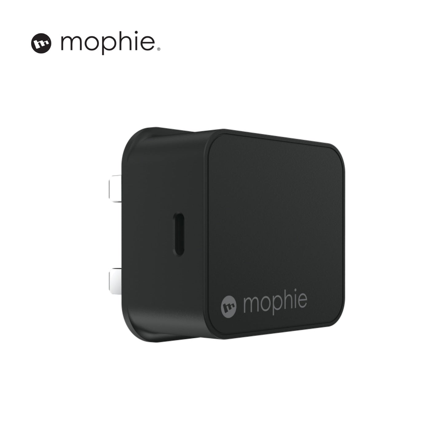 Mophie Wall Adapter Accelerated Charging for USB-C Devices 18W UK Plug, Black