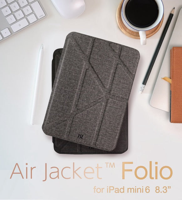 Power Support JTLEGEND AMOS QCAC Folio Case with Pencil Clip for iPad mini 8.3" (2021/2024)