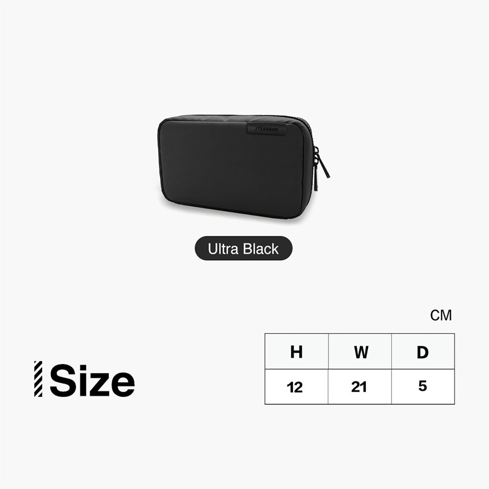 Power Support JTLEGEND NESS Stow Organizer Bag, Ultra Black, Lightweight 120G Water-Repellent Functional Organizer Bag