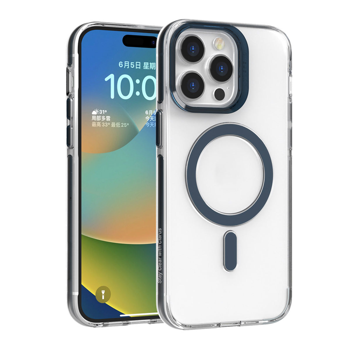 Power Support JTLEGEND Clarus Shockproof Clear Case with MagSafe for iPhone 15 Series (2023)