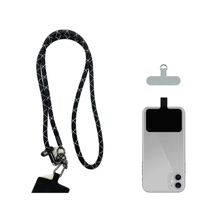 ANANK Mobile Phone Lanyard Crossbody Anti-Lost Rope, Universal Detachable Durable Nylon Lanyard with Hook 2 Patches