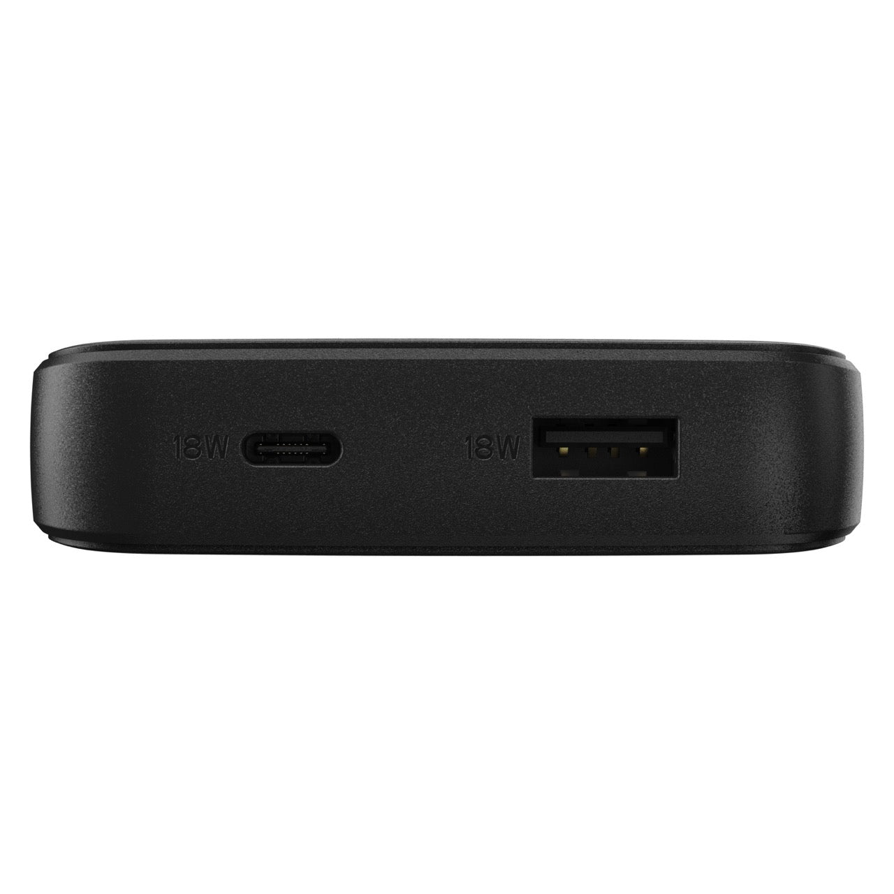 OtterBox Fast Charge Power Bank USB-A & USB-C 18W PD with Qi Wireless 10W Output - Black