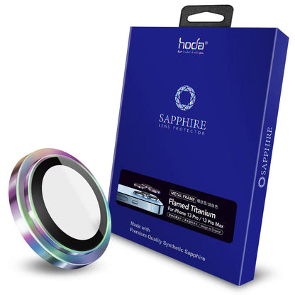 Hoda Sapphire Lens Protector for iPhone 13 Pro/13 Pro Max (2021) (Flamed Titanium) (3 Lens)