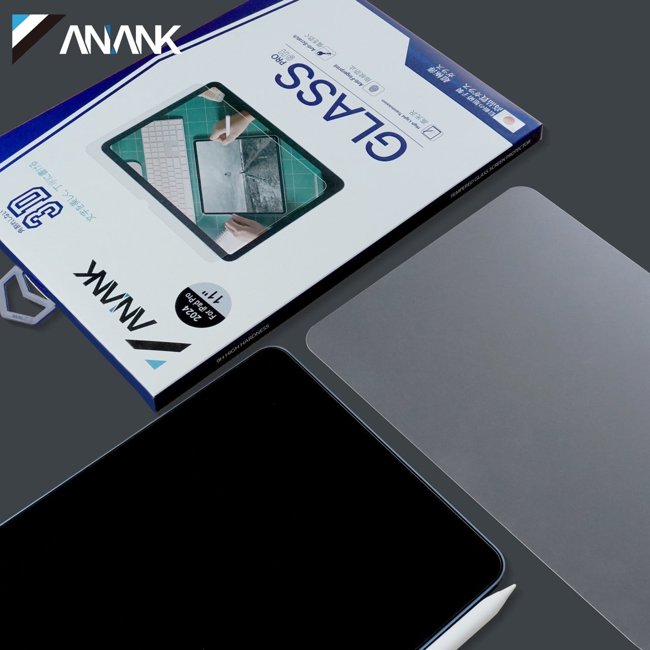 ANANK Curved PaperLike Tempered Glass for iPad Pro 11" (2024)