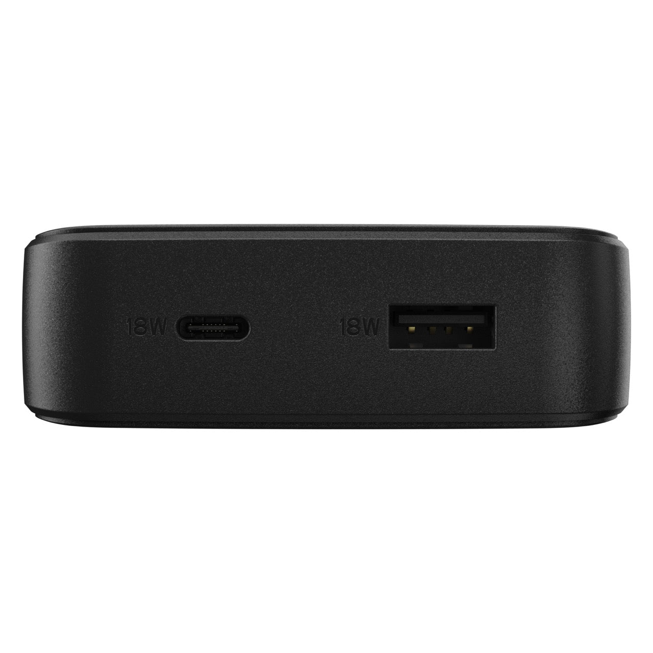 OtterBox Fast Charge Power Bank USB-A & USB-C 18W PD with Qi Wireless 10W Output - Black